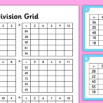 Division Grid Worksheet Worksheet And Challenge Cards