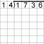 Division Using Grids Worksheets Graph Paper Division Method Long
