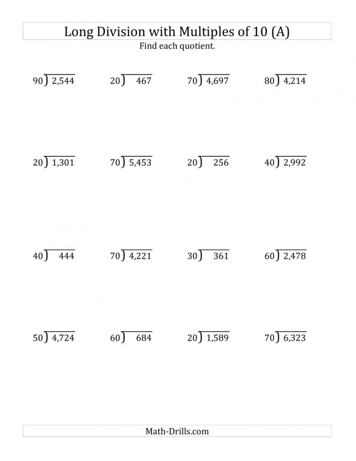 Fourth Grade Math Worksheets Free Printable K5 Learning Long Division Fourth Grade Math Worksheets Free Printable K5 Learning Long Division