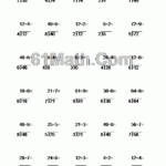Long Division With No Remainders 1 Digit Divisor 1 Digit Quotient Exact Division Create Your