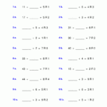 Math Worksheet Generator Division Worksheet Onenow