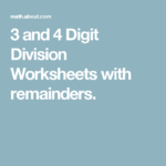 Math Worksheets Get Your Kids Doing 3 And 4 Digit Division Math