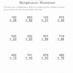 Math Worksheets With Answer Key Math Multiplication Worksheets Math