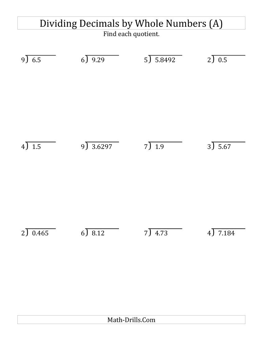 Multiplication And Division Of Decimals Worksheets Grade 5 Times Multiplication And Division Of Decimals Worksheets Grade 5 Times