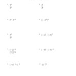 Multiplication And Division With Negative Exponents Worksheet 1 Answers
