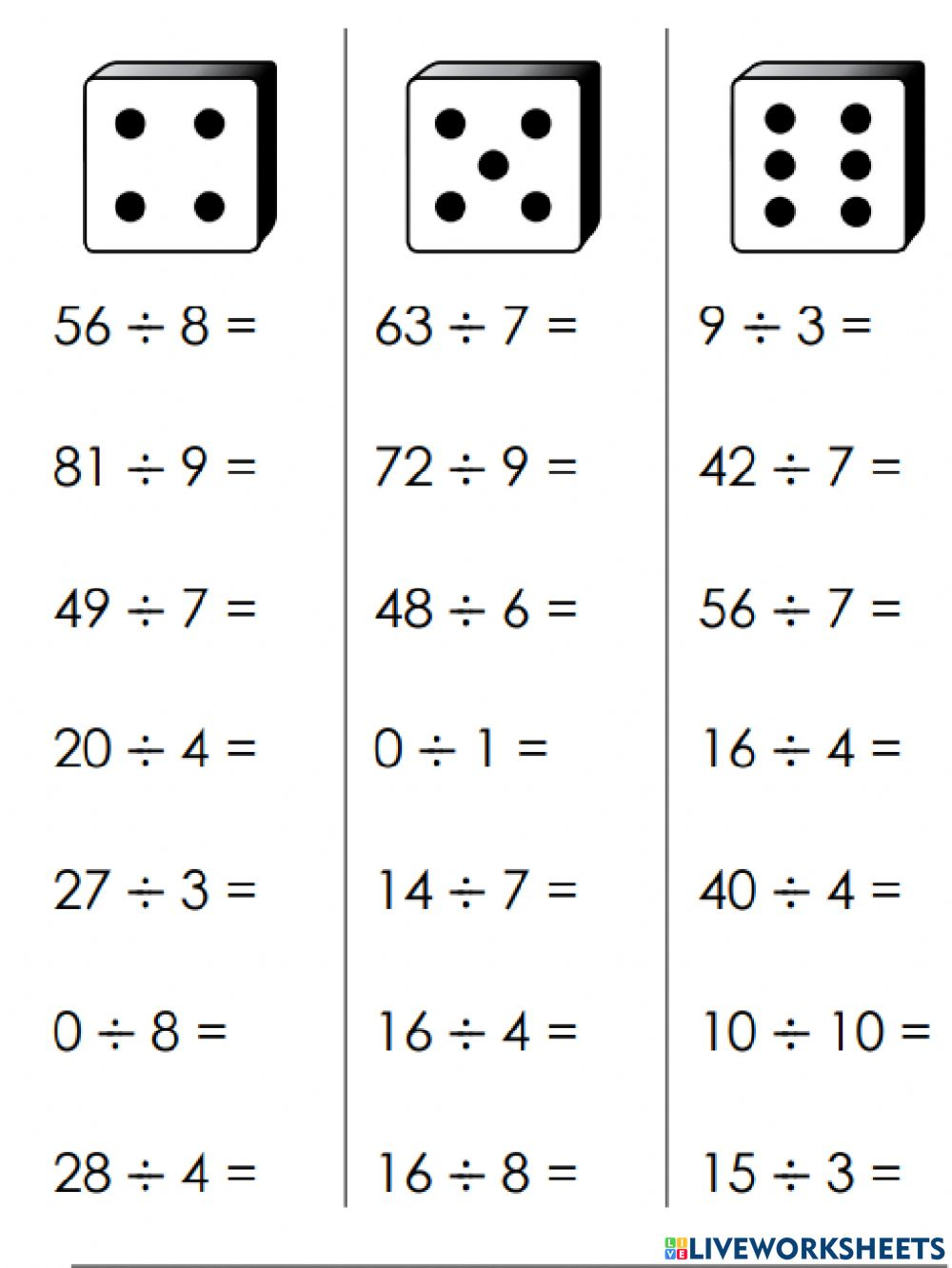 Multiplication And Division Worksheet For Grade 3 Multiplication And Division Worksheet For Grade 3