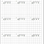 Practice Beginning Long Division Worksheet Has Boxes And Steps