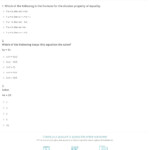 Quiz Worksheet Practice With The Division Property Of Equality