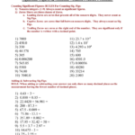 Significant Figures Multiplication And Division Worksheet Answers