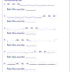 Skip Counting Worksheets Mixed Review