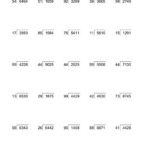 Three Digit Division No Remainders Math Worksheets 12 Best Images Of