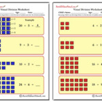 Visual Division Worksheets No Remainders Aussie Childcare Network