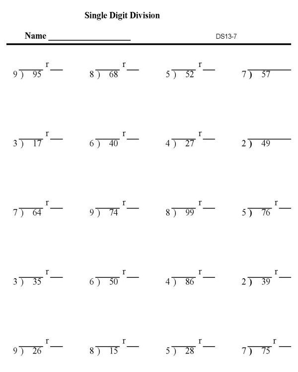 Worksheets For Division With Remainders Grade 4 Long Division Worksheets For Division With Remainders Grade 4 Long Division