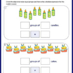Write Division Expression For The Equal Groups Math Worksheets