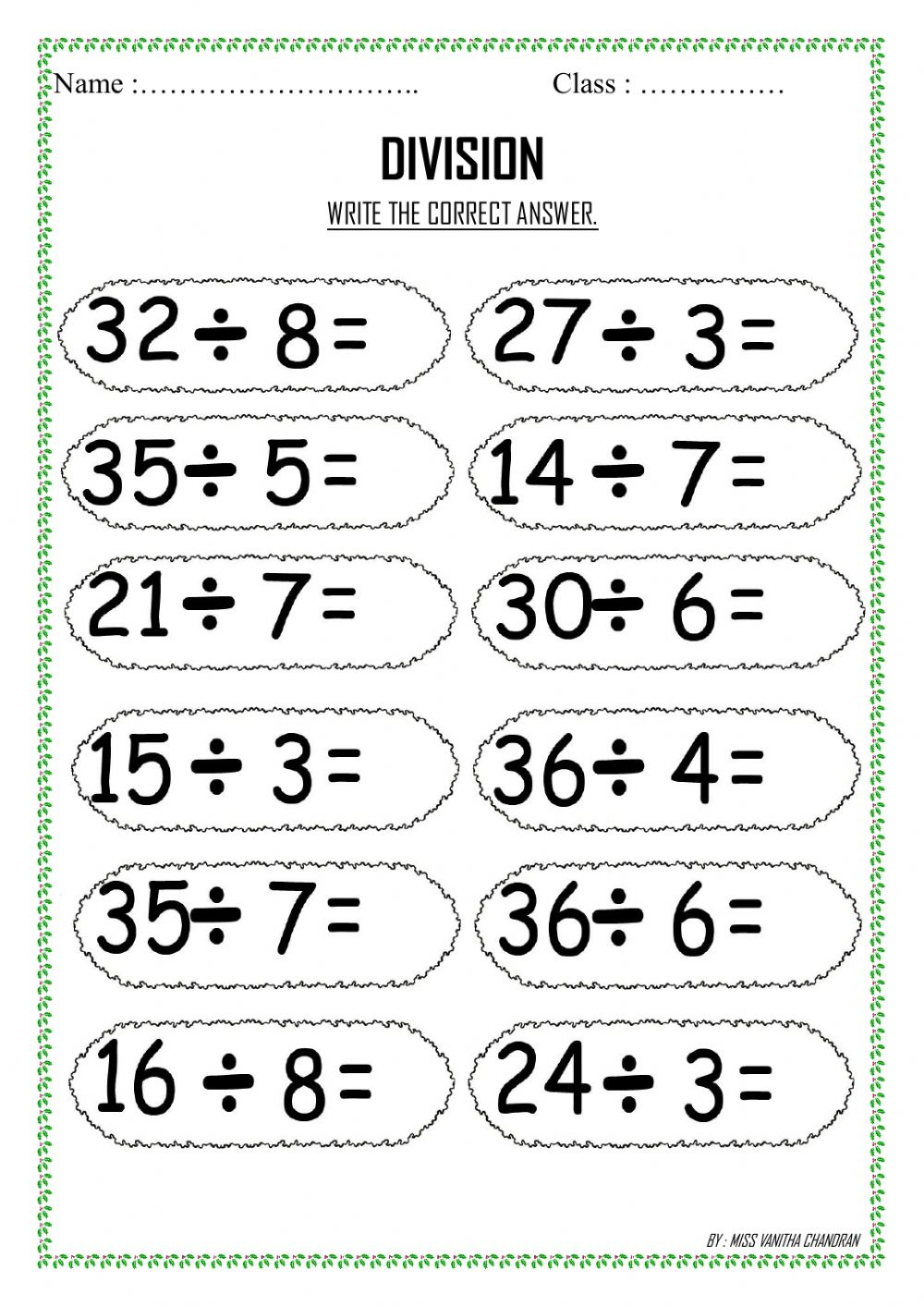 Year 2 Division Challenge Cards Ks2 Short Division Practice Worksheet Year 2 Division Challenge Cards Ks2 Short Division Practice Worksheet
