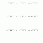 4 Digit By 1 Digit Division Worksheets