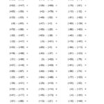 Addition Subtraction Multiplication And Division Of Integers