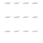 Divide Decimals By Decimals Worksheet