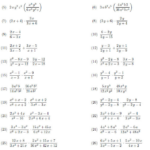 Dividing Rational Expressions Worksheet E Street Light