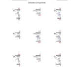 Division Worksheets 3 Digit By 2 Digit