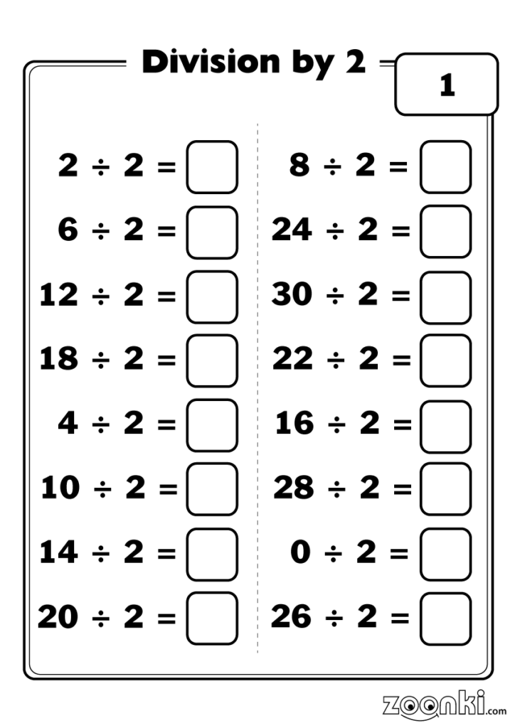 Grade 3 Math Worksheet Division Dividing By 2 Or 3 K5 Learning 