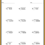 Long Division 3 Digit By 1 Digit Worksheet FREE