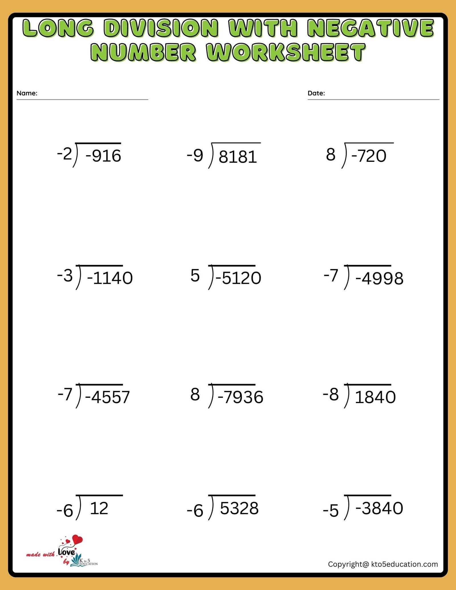 Long Division 3 Digit By 1 Digit Worksheet FREE Long Division 3 Digit By 1 Digit Worksheet FREE