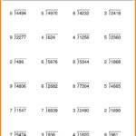 Long Division Math Worksheets Grade 5