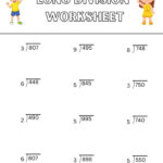 Long Division Worksheet FREE Download