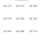 Long Division Worksheets Grade 4
