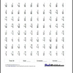 Mixed Division And Multiplication Worksheets