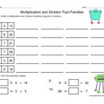 Multiplication Division Fact Families Worksheet By Teach Simple