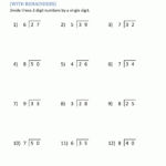 Worksheets Division Grade 3 Free